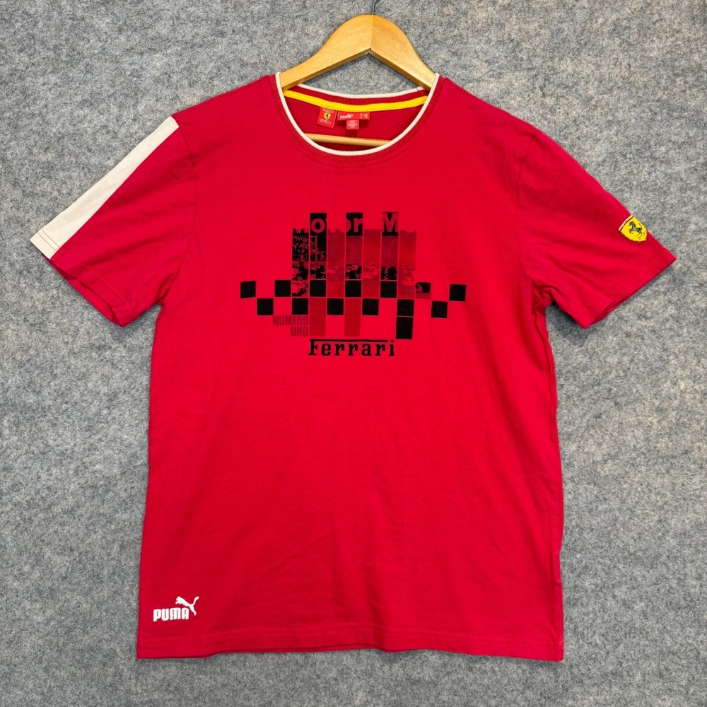 Ferrari Scuderia Shirt Mens Medium Car Racing Auto Graphic Rare Tee